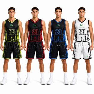 Conjunto de Uniforme de Baloncesto Personalizado para Hombre con Diseño de Flecha Ascendente, Jersey de Malla Sublimado, Pantalones Cortos, Ropa Deportiva de Equipo, Kit de Equipamiento para Juego, Venta OEM Profesional - Product Image 1