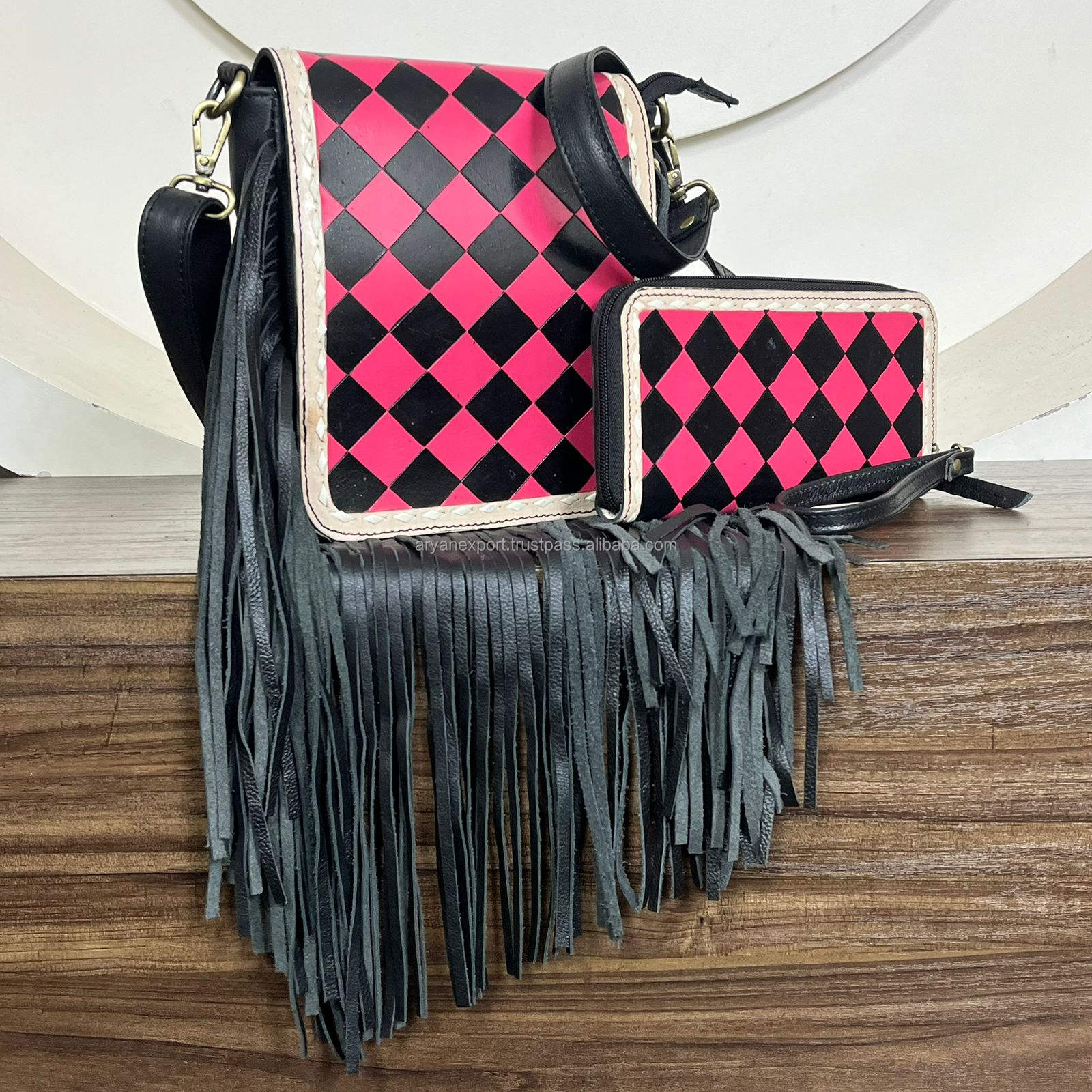 Black & Pink Checkered