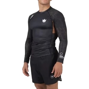 New 2026 Wholesale Bulk Custom Logo Spandex/Polyester Breathable Jiu Jitsu Gi Customized MMA Rash Guard - Product Image 1