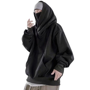 Techwear Hoodie Mens Streetwear High Neck <b>Ninja</b> Hoodie Oversized Black Tactical Pullover Cyberpunk <b>Clothing</b> Hip Hop Sweatshirt - Product Image 5