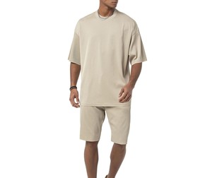 Ensemble de t-shirts et shorts pour hommes Red Bridge, décontractés, respirants, en satin, ODM, manches courtes, pour l'été - Product Image 2