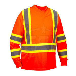 Sweat-shirt de sécurité réfléchissant imperméable de qualité industrielle ANSI Classe 2 avec logo personnalisé pour les environnements de travail intensifs - Product Image 3