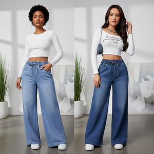 กางเกงขายาวทรงหลวมสำหรับผู้หญิง กางเกงขาบานแฟชั่น สไตล์ลำลอง ผู้ผลิตจากบังกลาเทศ - Product Image 1