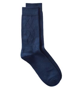 ODM Chaussettes habillées Jacquard Crew Motifs géométriques Mélange de coton doux pour hommes Style d'affaires Fabriqué sur mesure au Vietnam Usine - Product Image 1