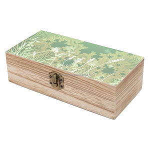 Conteneur de stockage en bois avec couvercle décoratif souvenir bijoux organisateur cas boîtes en bambou - Product Image 6