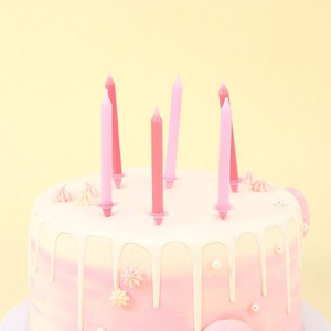 Bougies d'anniversaire colorées TOOWIN aux tons macaron – Longues, style à tige simple - Product Image 1