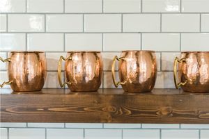 Hammered copper beverage mug collection redwood retreat drink <b>cups</b> <b>reusable</b> cocktail mugs premium durable - Product Image 4