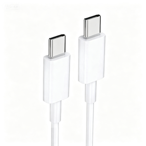 Type C to Type C High Speed Charging <b>Cable</b> for Mobile Phone Laptop Camera-White TPE Material CC001 Model - Product Image 1