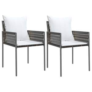Set da pranzo in 3 pezzi con Patio in Rattan e acciaio con comodi cuscini - Product Image 4