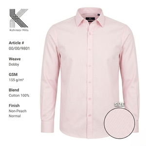 Camisa de Mujer 100% Algodón 155GSM Tejido Dobby Texturizado Manga Larga Blusa Rosa Fabricante OEM ODM Proveedor de Ropa Personalizada al por Mayor - Product Image 1