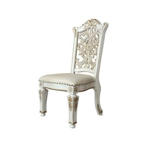 Set di 2 Sedie Vendome con Finitura Perla Anticata e Pelle Sintetica per Arredamento Sala da Pranzo - Product Image 3