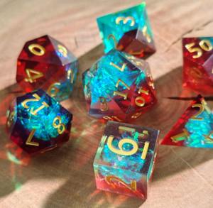 Dés en résine prêts à l'emploi, livraison rapide, dés polyédriques en résine pour jeux de rôle professionnels, dés de jeu en gros pour fournitures de jeux de table - Product Image 4