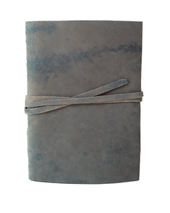 Diario de Viaje Vintage de Cuero Encuadernado a Mano con Borde Irregular y Tira de Color Único para Cuadernos - Product Image 4