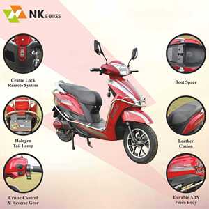 Trottinette électrique NK E Scooter SHARVIL, batterie lithium 72V, moteur 1200W, marche arrière, alarme antivol, siège confort premium - Product Image 6
