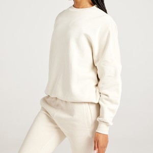 Sudadera Personalizada al por Mayor para Mujer, Cuello Redondo Holgado, Ropa Casual de Yoga, Camiseta Cálida de Manga Larga, Ropa Deportiva para Correr - Product Image 2