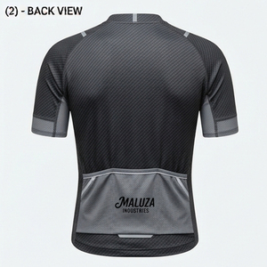 MALUZA INDUSTRIES OEM Maillot de cyclisme personnalisé pour hommes, imprimé, antibactérien, léger, respirant, séchage rapide, vêtements de VTT en gros - Product Image 2