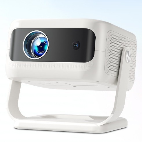 Smart 1080P LED Projector T1 Model Home Use WIFI Android Gimbal Portable Built-In Speakers 30000 Hours Lamp Life 1-Year Warranty