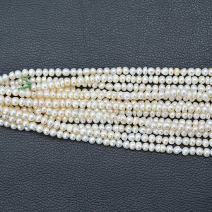 6mm Natural White Freshwater <b>Pearl</b> Round Potato Shape <b>Loose</b> Beads Cultured <b>Pearl</b> Smooth Gemstone Beads Jewelry Trending 2025 - Product Image 5