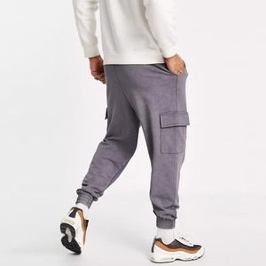 Servicios OEM, Logotipo Personalizado, Pantalones Deportivos de Moda con Lavado Ácido para Hombre, Mejor Precio, Pantalones Deportivos Rectos Lavados para Hombre - Product Image 3