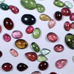 Natural Multi Tourmaline Cabochon 1200 Carat Lot Mixed Shapes Loose for Jewelry Making Wholesale PANJSHIR GEMS INTERNATIONAL - Product Image 1