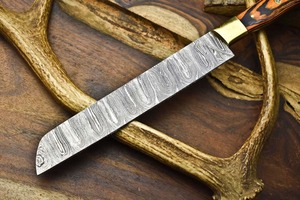 Ensemble de couteaux de cuisine Damas faits à la main, ensemble de couteaux de chef en acier Damas, couteau à découper Damas, couteau à manche en bois - Product Image 5