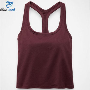 Soutien-gorge de sport sans manches simple pour femme, idéal pour le yoga, respirant, pour la gym et l'entraînement, avec logo frontal, vente en gros, OEM - Product Image 3