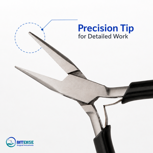 Alicates Profesionales de Precisión para Joyería, Acero Inoxidable, Punta Larga, Herramienta para Doblar Alambre con Agarre Antideslizante - Product Image 2