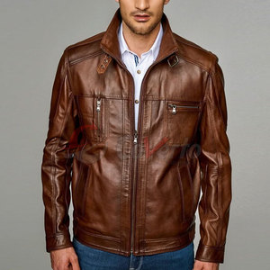 Chaqueta de Cuero para Hombre, Nueva Moda, Chaqueta de Cuero Resistente al Viento, Venta Caliente - Product Image 6