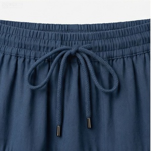 Jupe courte à taille élastique pour femmes, couleur unie, volants, style décontracté, 100% polyester, à porter en toutes saisons - Product Image 4
