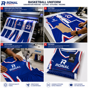 Uniforme de Baloncesto Multicolor, Ropa de Baloncesto Personalizada, Último Diseño, Uniforme de Baloncesto Personalizado de Calidad 100% Poliéster - Product Image 5