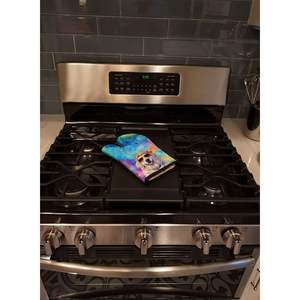 Great Pyrénées Hippie Dawg Gant de four épais résistant à la chaleur Gant de cuisine pour protéger les mains des casseroles chaudes Cuisson et cuisson - Product Image 2