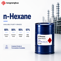 N-Hexane de haute pureté CAS 110-54-3 60% 80% 95% 97% Solvant de qualité supérieure de grade industriel pour l'extraction Prix usine avec COA
