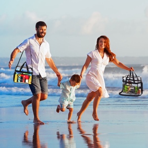 Sac à bandoulière transparent approuvé par le stade, 1 pièce, sac à bandoulière transparent avec pochette zippée, sac à main pour 11LBS de charge, produit promotionnel - Product Image 2