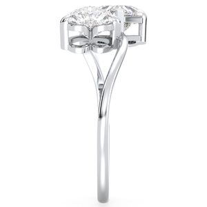 Bagues de fiançailles solitaires REYES minimalistes en argent sterling 925 et moissanite pour femmes, bijoux raffinés en or 14 carats pour anniversaire - Product Image 5