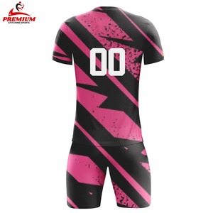 Maillot de football 100 % polyester de qualité supérieure, respirant, séchage rapide, anti-plis, manches courtes pour homme – Idéal pour l'été - Product Image 2