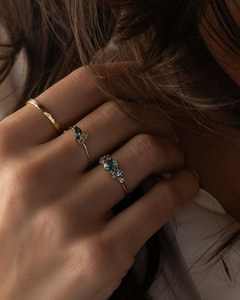 925 Silver Three Stone Engagement <b>Ring</b> Prong Setting Rhodium Plated Trendy Unisex <b>Large</b> Moissanite Stones - Product Image 6