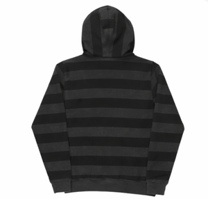 Sweat-shirts à capuche décontractés pour hommes, respirants, à rayures de couleur unie, en polyester/coton, pour l'hiver - Product Image 2