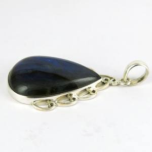 Bleu!! Labradorite pendentif en argent Sterling 925, bijoux en argent Sterling 925 - Product Image 2