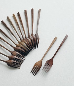 Cuchara de madera para ensalada, tenedor ligero para comer, utensilios de cocina, tenedor para servir ensalada, superventas - Product Image 2