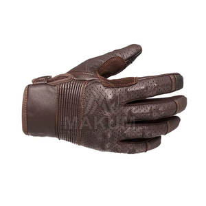 Gants de moto élégants en cuir souple, tissu léger et durable pour hommes - Product Image 2