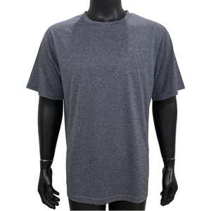 เสื้อยืดคอกลมแขนสั้นสีเทาสำหรับผู้ชาย ทรงปกติ สไตล์ลำลอง ผ้าเจอร์ซีย์คอตตอน 100% ระบายอากาศได้ดี น้ำหนัก 320 กรัม - Product Image 6
