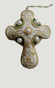 Décoration suspendue Zari faite à la main | Cadeau de Ramadan | Cadeaux de retour | Idées de coffrets cadeaux indiens pour Ramadan | Décoration suspendue Zari pour l'Aïd - Product Image 1