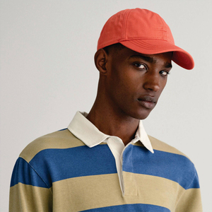 Polo de Punto a Rayas de Manga Larga para Hombre, Azul Beige, Ropa Casual - Product Image 6