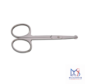 Tijeras para manicura y pedicura Tijeras para orejas y nariz tamaño 9,5 cm Acero inoxidable - Product Image 5