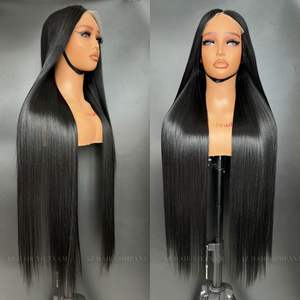 Vente en gros Extensions de cheveux humains vietnamiens noir jais à double tirage avec prix d'usine sur dentelle sur perruque premium couleur noir jais - Product Image 4