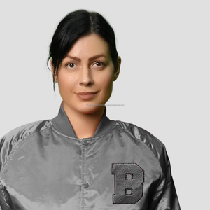 Recién llegado, chaquetas universitarias de satén de invierno \ chaqueta universitaria de satén ligera de ropa informal de alta calidad - Product Image 3