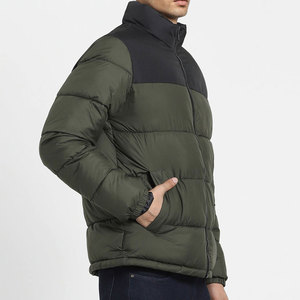 Concevez votre propre logo, veste à capuche à col montant pour homme, service OEM, vestes d'hiver légères à vendre - Product Image 5