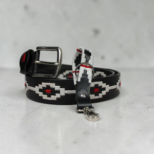 Hand <b>Woven</b> <b>Leather</b> Polo Belt Durable Genuine Cowhide <b>Leather</b> Case & <b>Bags</b> Equestrian Riding Belt OEM Factory LBP-0034 - Product Image 6