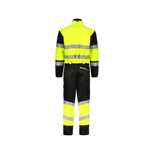 Breathable Cotton Hi Vis ANSI Class 2 <b>Waterproof</b> Safety Workwear Uniform Industrial Unisex Coverall Suit with Customized Logo - Product Image 5