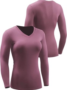 Camiseta Deportiva de Mujer con Cuello Redondo, Manga Corta, Corte Regular, Secado Rápido, Tejido de Punto, Bloques de Color, Elástica en Cuatro Direcciones y Orificios para Pulgares - Product Image 4